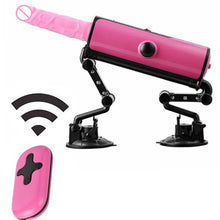 Load image into Gallery viewer, Pink Sex Machine Gun Silicone Vibrators Automatic Thrusting Massage Remote Control Love Machines G-spot Vibrators Sex Toys E5-45