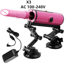 Load image into Gallery viewer, Pink Sex Machine Gun Silicone Vibrators Automatic Thrusting Massage Remote Control Love Machines G-spot Vibrators Sex Toys E5-45
